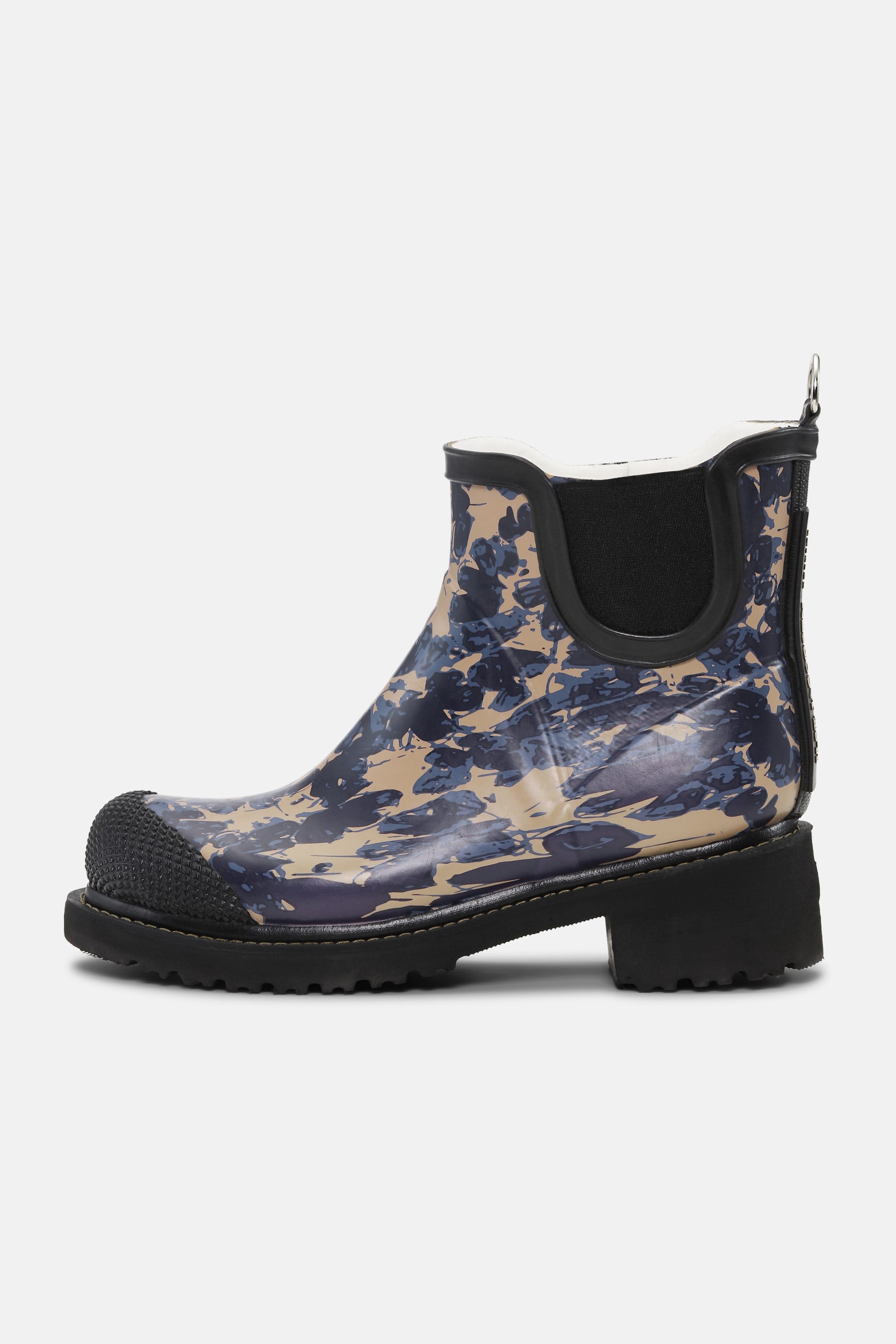 Short Rubber Boot - Beige Butterfly